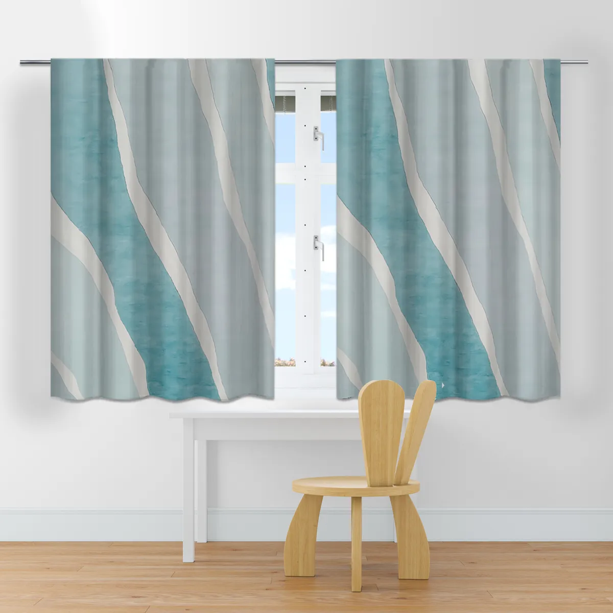 Cortina Janela Infantil 2,00x1,50 Lançamento Temas Neutros