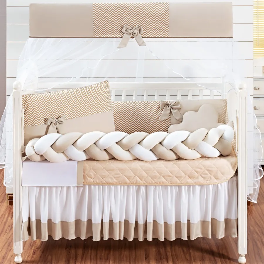 Kit Berço Neutro Menina Menino 11 Peças + Naninha Brinde