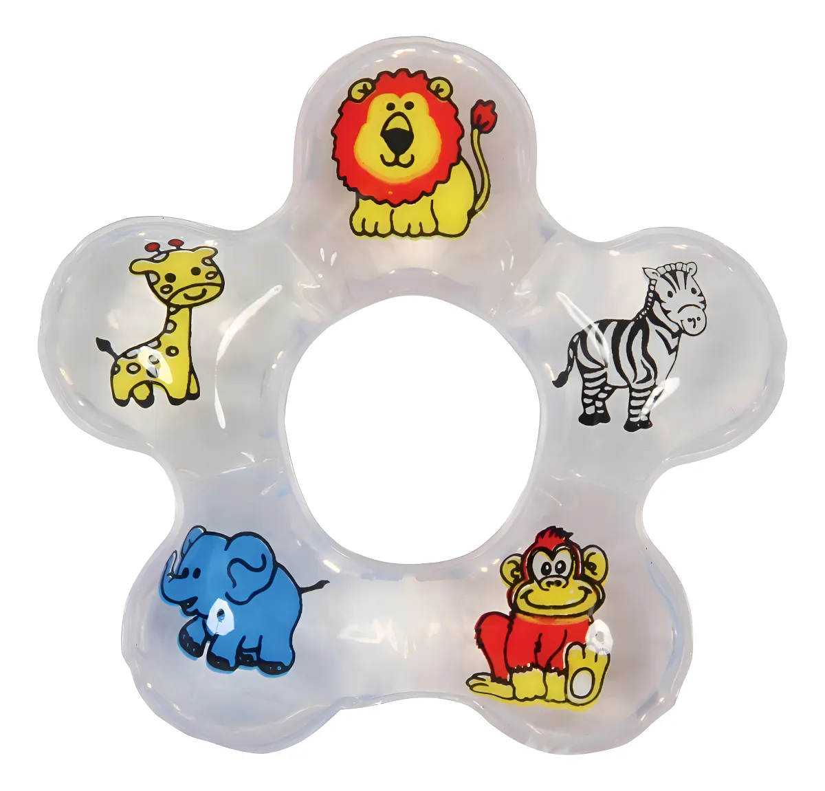 Mordedor Massageador De Gengiva Com Água Mãozinha Cor Azul-celeste