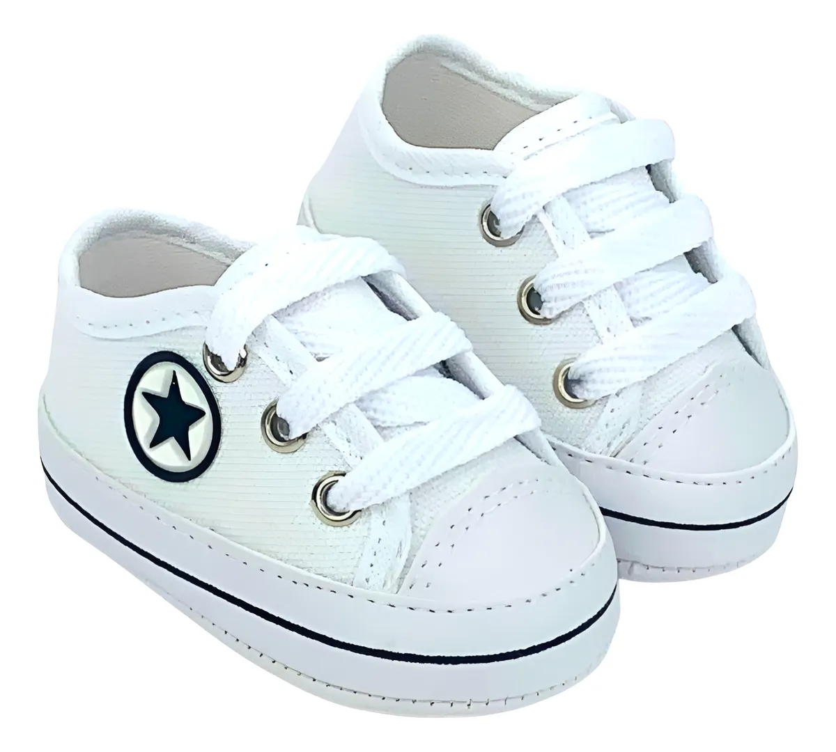 Sapatinho De Bebê Sapato Bebê Recém Nascido T11 Branco